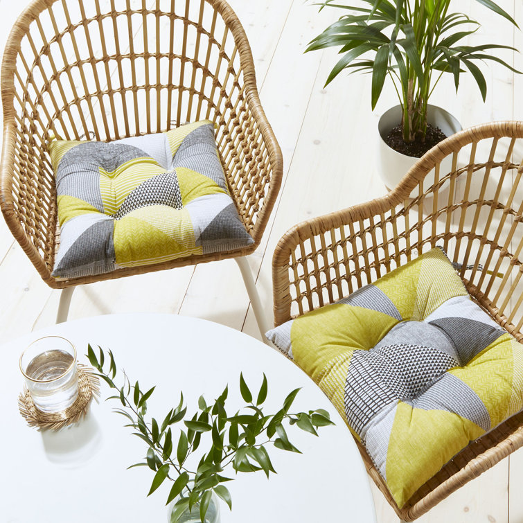 Catherine Lansfield Larsson Geo Seat Pad Pair Wayfair.co.uk